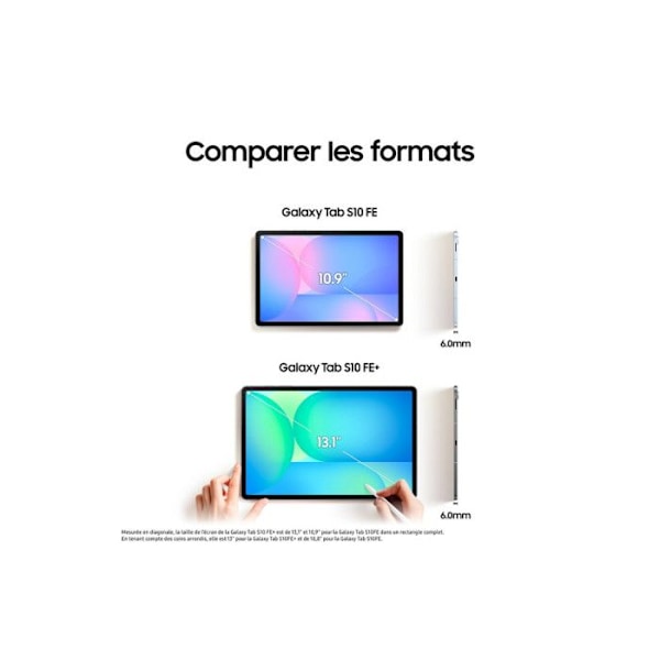 Samsung Galaxy Tab S10FE+ 13.1'' 8GB 128GB WIFI SILVER