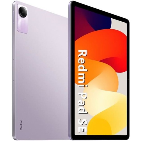 XIAOMI Redmi PAD SE 8 GB 256 GB 11" FHD+ Touch Tablet - Snapdragon® 680 8000mAh Batteri 10W Laddning 8 MP Kamera Lila