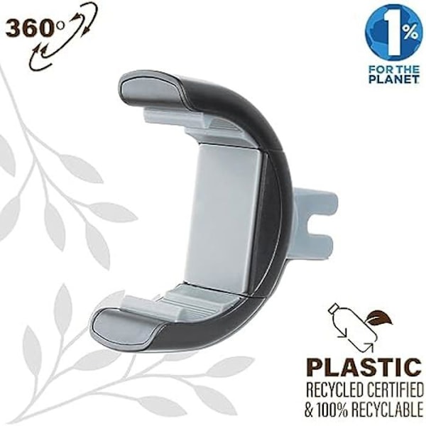 Universellt bilstöd - MUVIT - Rotativ 360 - För luftutlopp - 6,7" till 8,5 cm - Svart Svart