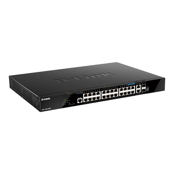 D-Link DGS 1520-28MP - switch Svart