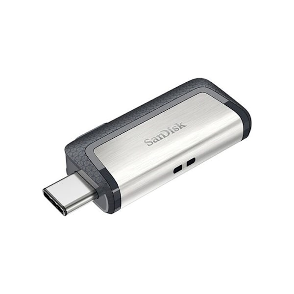 SANDISK Ultra Dual USB Flash Drive - 128GB - USB 3.1/USB-C - Grå