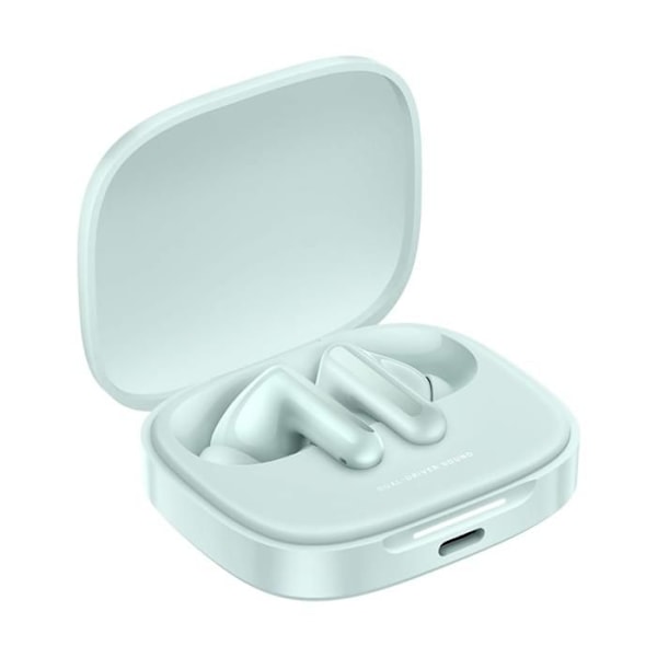 Trådlösa hörlurar - Redmi - Buds 6 - Aktiv brusreducering 49 dB - Batteritid 42 timmar - 360° ljud Grön