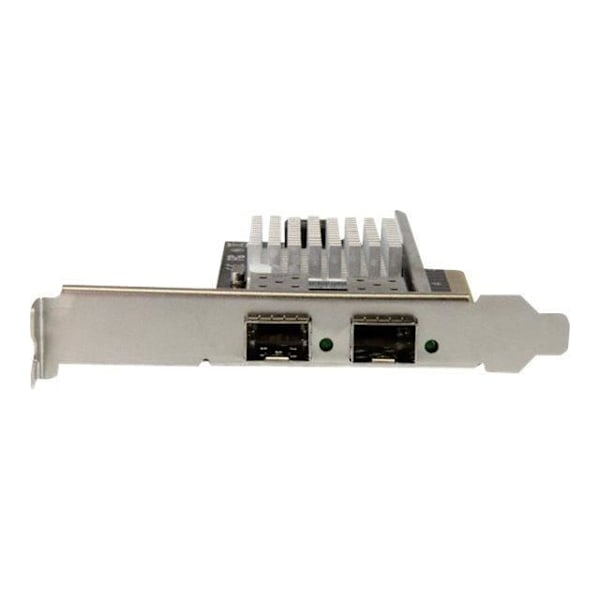 STARTECH 2-portars 10 Gigabit Ethernet fiberoptiskt PCI Express-nätverkskort med öppen SFP+ Svart, Metallisk