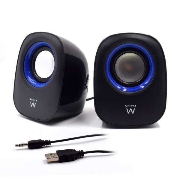 EW3501 Stereo Speakers 2.0 låter dig njuta av din favoritmusik, spel och videor som spelas från din dator, smartphone, surfplatta
