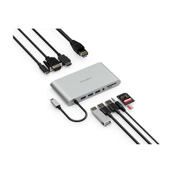 USB-hub - Kensington - K33853WW - USB-C - 10 Gbit/s - Kompatibel MicroSD