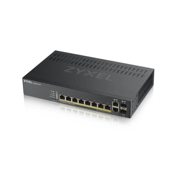 ZYXEL GS1920-8HPV2 8-portars Hanterbar Ethernet-switch - 4 lager stöds - Modulär - Twisted Pair, Fiberoptisk - Desktop