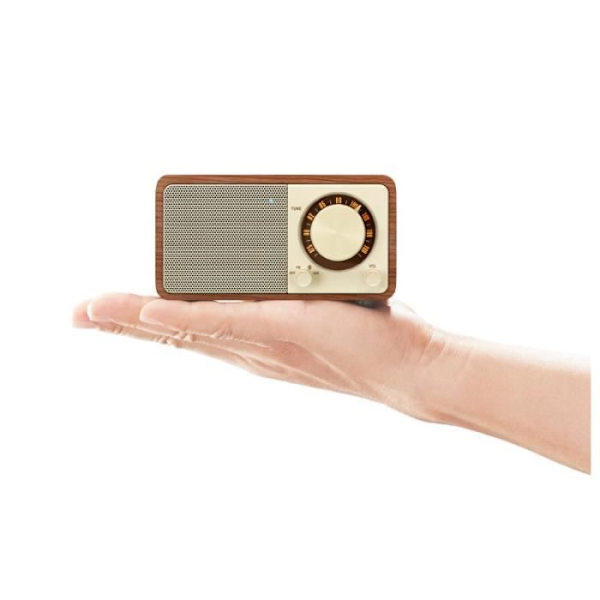 Bärbar radio - SANGEAN - ÄKTA MINI - Bluetooth - FM - Träfodral i valnöt Valnöt