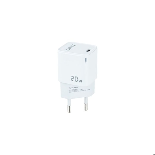 TOOQ USB-dockningsstation - Vit USB Typ C-port för mobiltelefoner, surfplattor, smartphones Vit