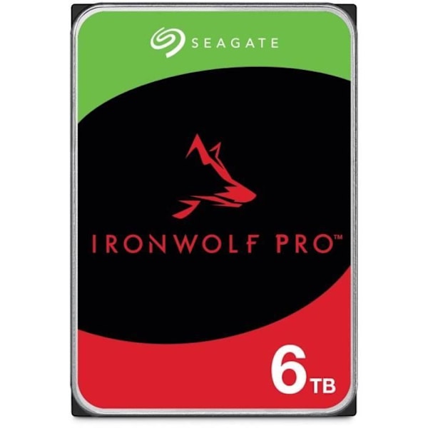 Intern disk - SEAGATE TECHNOLOGY - IronWolf Pro - 6To - 7200 rpm - SATA 6 Gbits/s