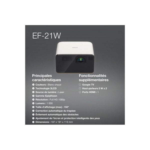 Epson EF 21W projektor