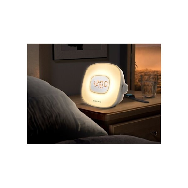 Radioväckarklocka - MUSE - ML-198 CR - Vit - Inbyggd högtalare - FM-tuner 20 stationer Vit