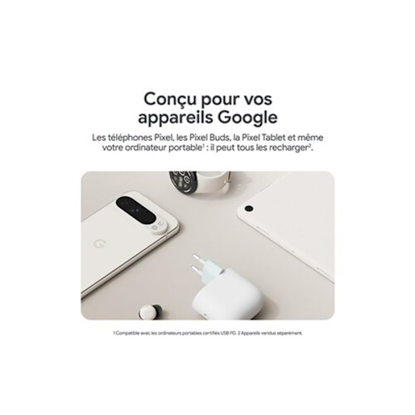 GOOGLE USB-C väggladdare Vit