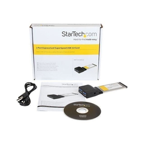 ExpressCard till 2 USB 3.0-portar Adapterkort med UASP-stöd - STARTECH
