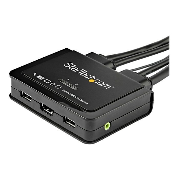 Switch KVM - STARTECH - SV211HDUA4K - 2 portar - 4K 60Hz - USB-driven Svart
