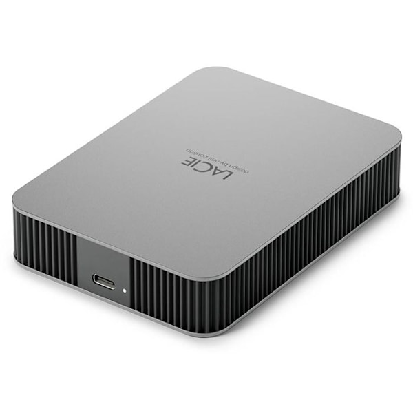 LaCie Mobile Drive Moon Silver USB-C STLP5000400 Extern hårddisk - 5TB