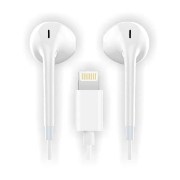 Vita HIP-hörlurar, Lightning (Apple Comp.) - ergonomiska HIP earTECH, låt dig förföras av skönheten i klart ljud. - Av