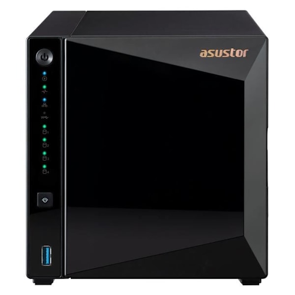 ASUSTOR Drivestor 4 Pro Gen2 AS3304T v2 NAS-server - 4 fack - 2 GB DDR4 - LAN 2,5 GbE