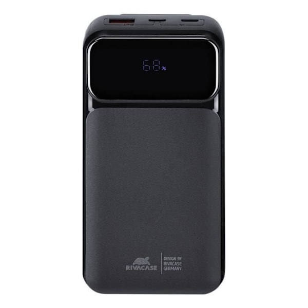 Rivacase VA2221 Power Bank 20000mAh Svart, PD 3.0 och QC 3.0, 3 USB-portar