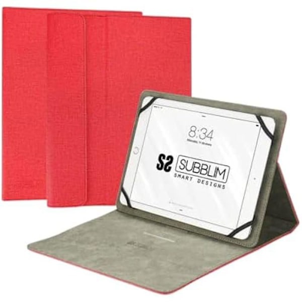 Clever Stand Tablet Case 10,1" Röd Röd