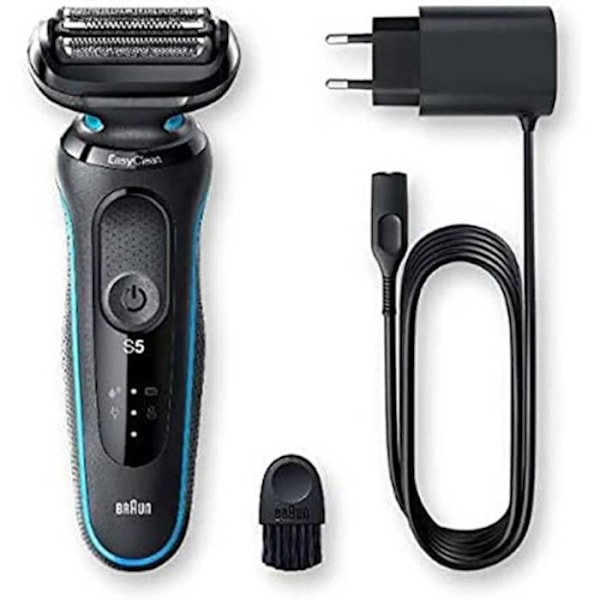 Braun Series 5 50-M1000S elektrisk rakapparat - Huvud - Män - 50 min autonomi - Tvättbar under vatten Svart, Mint
