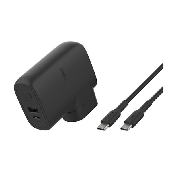 Belkin BOOST CHARGE powerbank/nätadapter - USB, 24-stifts USB-C - 25 Watt svart