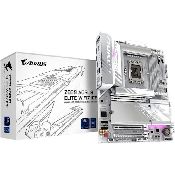Moderkort - GIGABYTE - Z890 A ELITE WF7 ICE