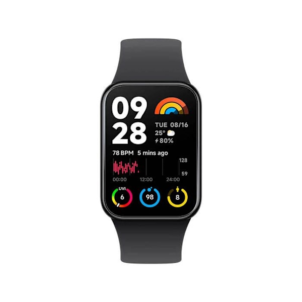 Xiaomi Smart Band 8 Pro Black - 1,74" 14-dagars rektangulär AMOLED-skärm