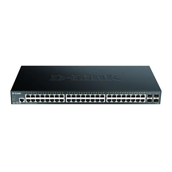 Kommuntator - D-Link - DGS 1250-52X - L3 Lite - 48 portar 10/100/1000 - 4 portar 10 Gigabit SFP+