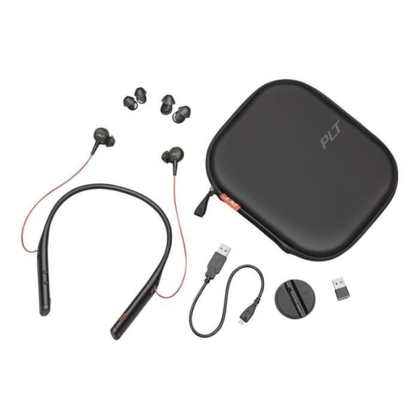 Headsetmikrofon - Bluetooth - trådlös, trådbunden - USB-C - HP Inc. - Poly Voyager 6200 - Headsetmikrofon - öronspets - su-fäste