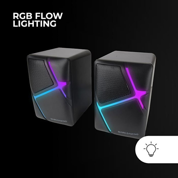 Högtalare - MS-H - MS-H Svart - 10 W - Trådad - RGB Flöde