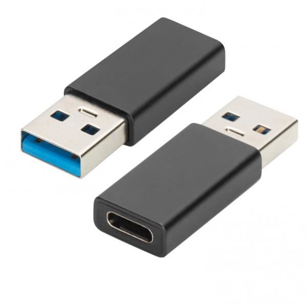 USB typ A till USB-C-adaptern låter dig använda nuvarande USB typ C-enheter i en USB A-port.