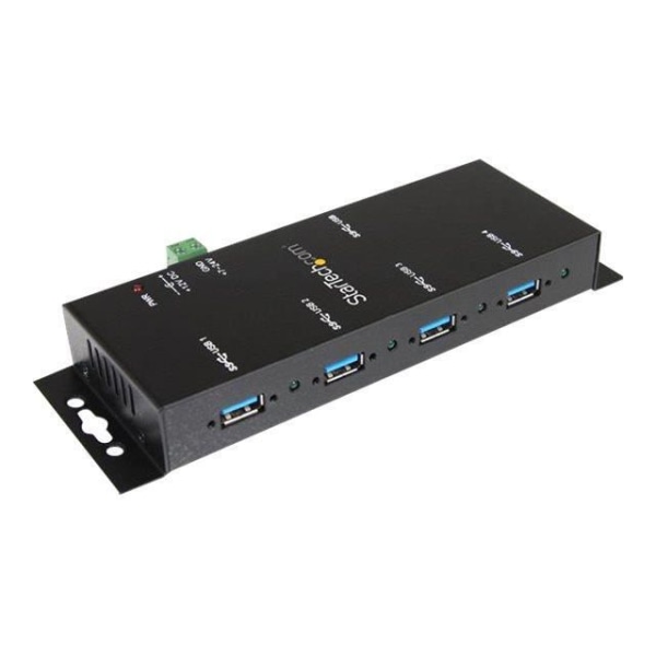 STARTECH Industrial USB 3.0 Hub - 4 portar - Monterbar - Koncentrator (Hub) - 4 x SuperSpeed USB 3.0 - Stationär dator