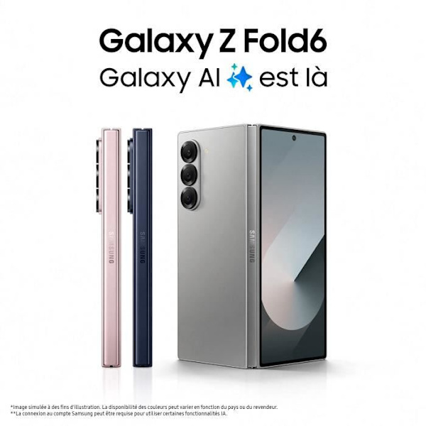 Samsung Galaxy Z Fold6 Smartphone 256 GB Grå Grå