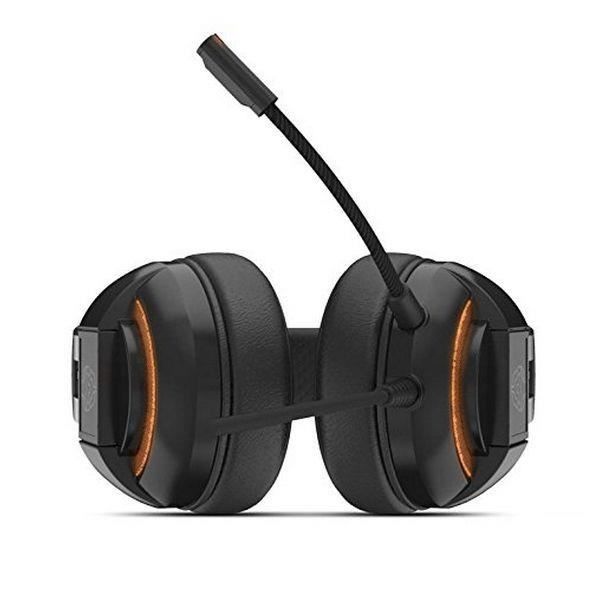 Headset med Micro Gaming KROM Kode 7.1 Virtual NXKROMKDE - Svart