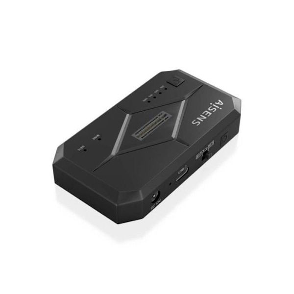Dockningsstation - AISENS - ASDS-M2SATA04B - USB 3.0 - Svart - Kompatibel HDD/SSD
