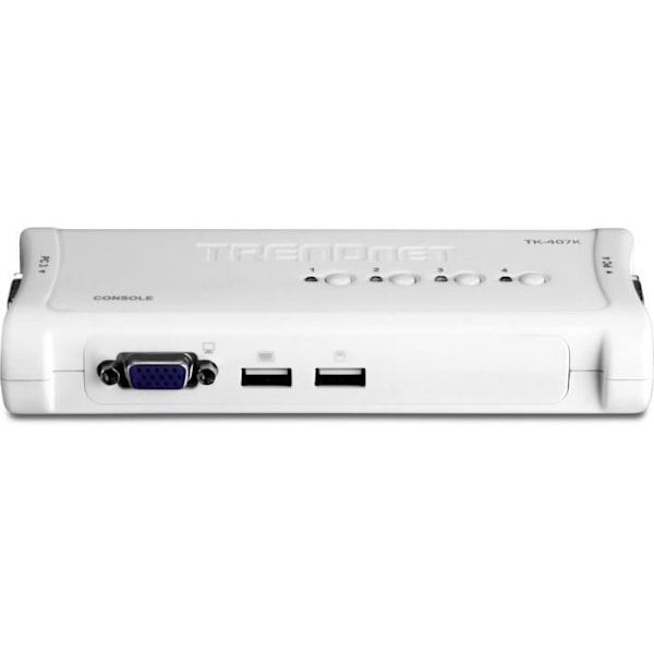 TRENDnet TK-407K KVM 4 USB VGA-portar + 4 kablar