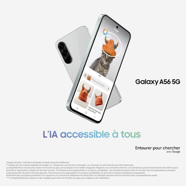SAMSUNG Galaxy A56 5G Smartphone 256 GB Grå Grå