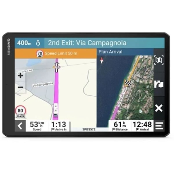 GARMIN Camper 1095 GPS - 10" skärm - Dubbel orientering Svart