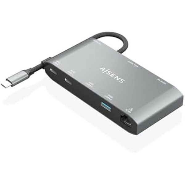 USB-hubb - AISENS - ASUC-8P010-GR - 8 portar - Grå - USB
