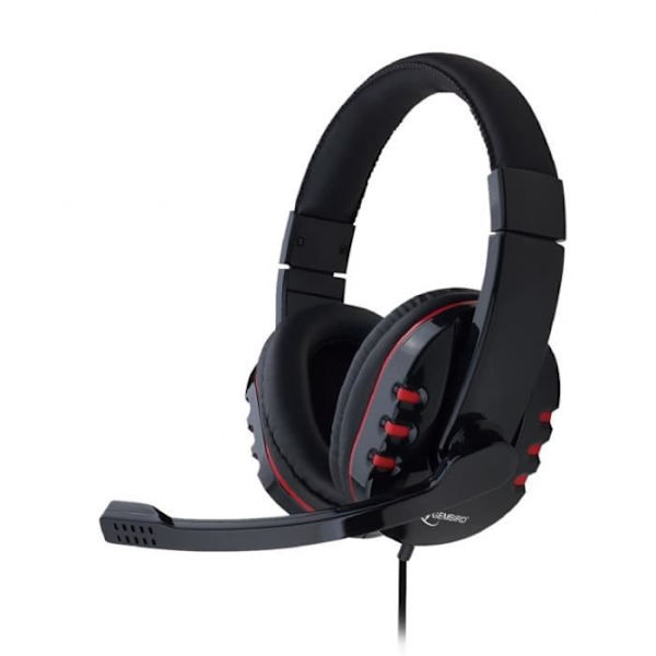 PC-headset - Gembird - GHS-402 - Binaural - Circumaural - In-line kontroll - Svart Svart