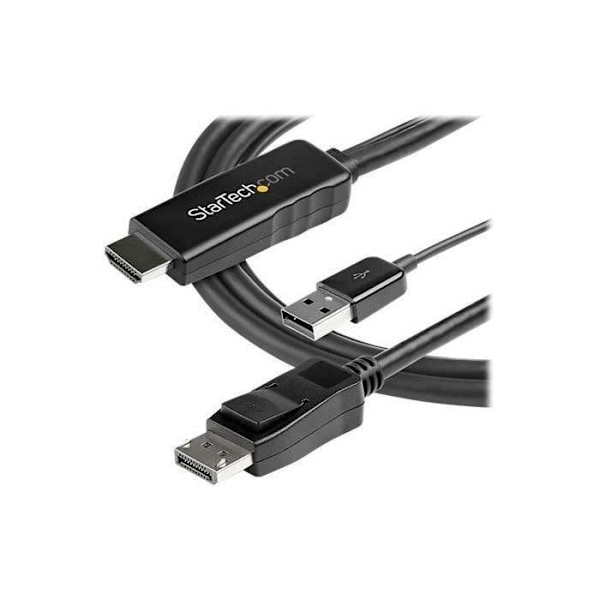 StarTech.com - HD2DPMM2M - HDMI till DisplayPort-adapterkabel - 2m - 4K 30Hz - HDMI 1.4 till DP 1.2