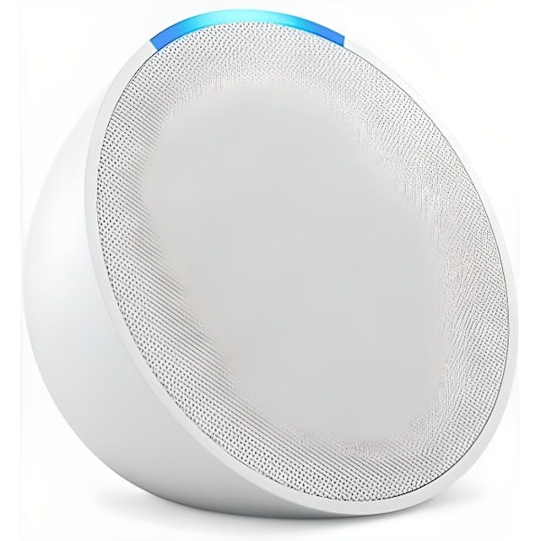 Alexa Echo Pop - Kompakt Bluetooth- och Wi-Fi-ansluten högtalare med rikt ljud, med Alexa - Vit Vit