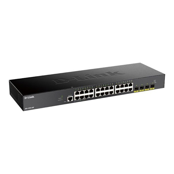 Switch - D-Link - DGS 1250-28X - 24 Giga Smart-portar - 4x10G SFP+ - Smart hantering