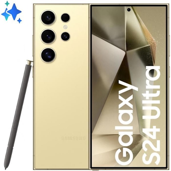 Samsung Galaxy S24 Ultra 5G 12GB/512GB Gul (Titanium Gul) Dual SIM SM-S928B Titan, Gul