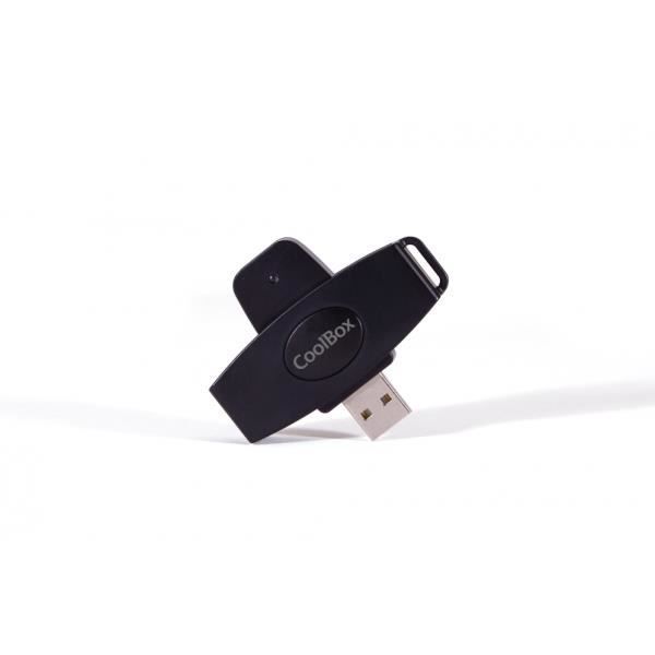 COOLBOX DNI-E POCKET2 4.0 extern läsare - Vit - USB 2.0 - 2 års garanti Svart