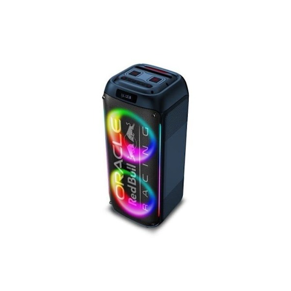 Bärbara Högtalare - Red Bull Racing - 160W - Bluetooth 5.0 - LED - Uppladdningsbart Batteri