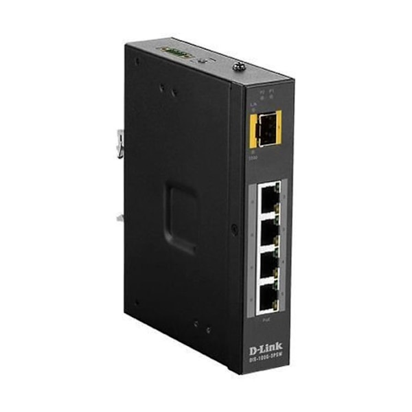 DLINK DIS-100G-5PSW 4-portars Ethernet-switch Svart
