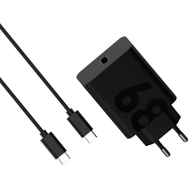 Laddare - Motorola - 68W TurboPower - USB-C - Ultra snabb laddning - Power Delivery Svart