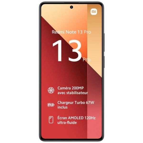 Smartphone Xiaomi REDMI NOTE 13 PRO 512GB Svart Svart