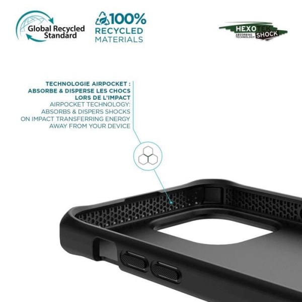 Spectrum Black Recycled Antimicrobial iPhone 14 Pro Case 6.1''